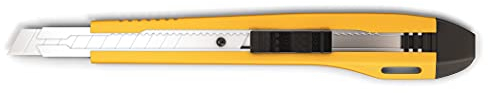 D.RECT | Coltello da Taglio | 9mm | Raschietto per Tappeti | Coltello a Lama | Coltello di Cartone con Serratura | Taglierina | Coltello Professionale