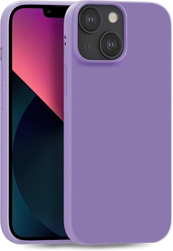 MyGadget Cover per iPhone 13 - Custodia Protettiva in Silicone Morbido – Case TPU Flessibile - Ultra Protezione Antiurto & Antigraffio - Viola Scuro
