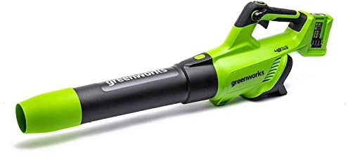 Greenworks Tools Ventola assiale a batteria 48V (2 x 24V) soffiatore per fogliame con Turbo Buton (velocità massima del vento 225 km/h), senza batterie e caricatore