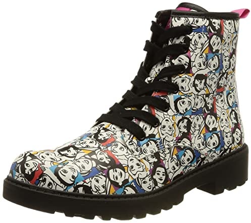 Geox J Casey Girl D, Stivaletti Bambine e ragazze, Multicolore (White/Multicolor), 37 EU