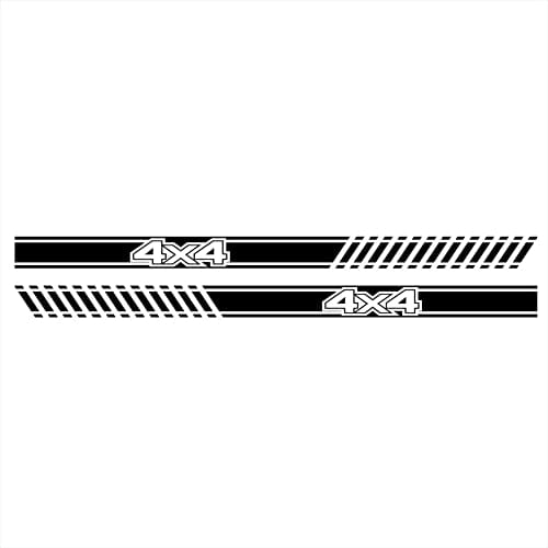 2 pezzi decalcomanie adesive per autoadesivo per gonna laterale adesivo in vinile grafico 4x4 creativoadesivo per gonna laterale porta a righeadesivo per autoper autoda corsacamion pickup
