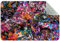 Ölgemälde, Kaleidoskop-Muster, Teppich, rutschfeste Bodenmatte, Fußmatten für Wohnzimmer, Schlafzimmer, Mädchen, Jungen, Kinderzimmer, Schlafsaal, Kinderzimmer, 78,7 x 50,8 cm