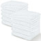 Comfy Cubs Babywaschlappen, Musselin-Baumwoll-Babyhandtücher, groß, 25,4 x 25,4 cm, weich auf empfindlicher Haut, saugfähig, für Jungen, Mädchen, Neugeborene, Babys und Kleinkinder (weiß, 10 Stück)