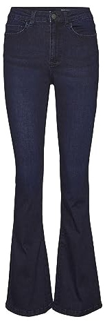 NOISY MAY dam Jeans Nmsallie Hw Flare Jeans Vi241db Noos