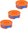 SPARES2GO 5m Twin Line & Spool Compatible with Titan TTB820GGT Trimmer Strimmer (Pack of 3)