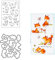 Sredwtk Kaninchen, Fuchs Metall Schablonen Stanzschablone DIY Cutting Dies Scrapbooking Stanzformen mit transparent Siegel Stempelset Prägeschablone Kartenherstellung Fotoalbum Grußkarte Deko