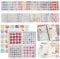 Runde Punktaufkleber 2600 Stück Bunt Klebepunkte, 100 Blätter Bunt Runde Aufkleber 8mm/15mm Washi Rund Aufkleber Selbstklebende Markierungspunkte Etiketten für Scrapbooking Kalender