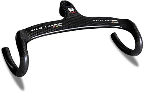 RXL SL 1-1/8 integrierter Carbon Rennradlenker Internes Routing Fahrradabwurflenker Carbon Rennrad Lenker straßen-fahrrad-carbon-lenker 3K Glänzend 400 * 120mm