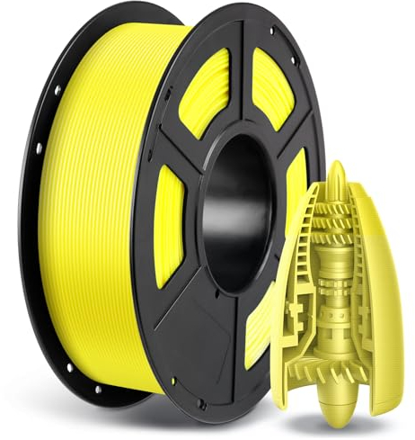 ANYCUBIC PETG Filament 1,75 mm, Maßgenauigkeit +/- 0,02 mm, 3D-Druck-Filament für 3D-Drucker, Vakuumverpackung, Ordentliche Spule, Gelb 1KG