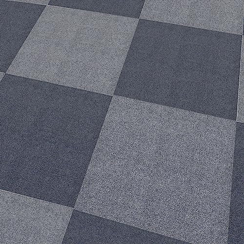 11Pcs Self Adhesive Carpet Tile,30x30cm Square Felt Rug,Easy to Peel and Stick Carpet Floor Tile (Dark Grey)