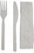 Set 2 Posate biodegradabili e 100% compostabili forchetta Coltello tovagliolo 2 veli stoviglie bio Eco Friendly (50)