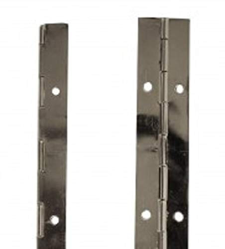 10 X Durable 24-inch Nickel Plated Steel Piano Hinge - Smooth Rotational Hardware