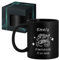 Maverton Keramikbecher 330ml mit Gravur - Kaffeetasse mit funktionellem Henkel - personalisierter Kaffeebecher für Frauen zum Geburtstag zu Weihnachten - matt schwarz/innen schwarz - Sternzeichen