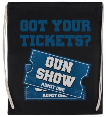 Genérico Got Your Tickets To The Gun Show Bolsa De Gimnasio Negra Sport Unisex