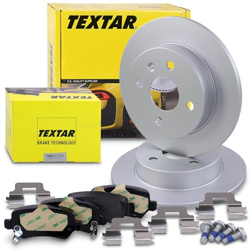 TEXTAR Bremsenset Hinterachse inkl. Bremsscheiben hinten Ø 240 mm voll und Bremsbeläge hinten Kompatibel mit CHEVROLET CORSA Stufenheck, OPEL ASTRA G, COMBO, MERIVA A (X03)