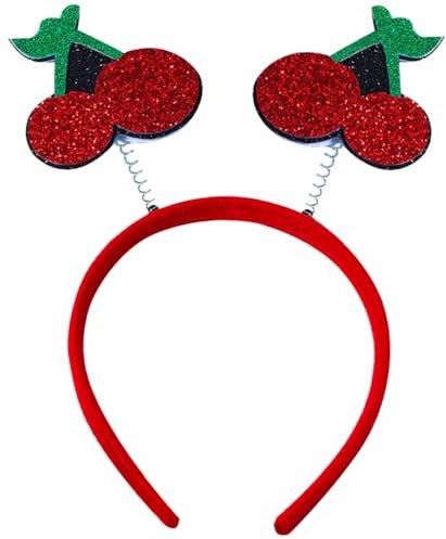 MAGICLULU Sommer Kirsch Stirnband Kirsch Design Stirnbänder Haarreifen Kopfbopper Haarband Damen Kostüm Zubehör Sommer Party Favorit