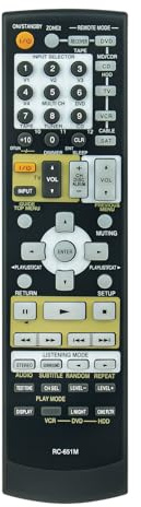 VINABTY RC-651M Telecomando di Ricambio Adatto Per Onkyo RC-651M AV Receiver TX-SR604 TX-SR604E TX-SR8460 TX-SR674 TX-SR674E TX-SR8467 HT-L970 TX-SR573S TX-SR603XS