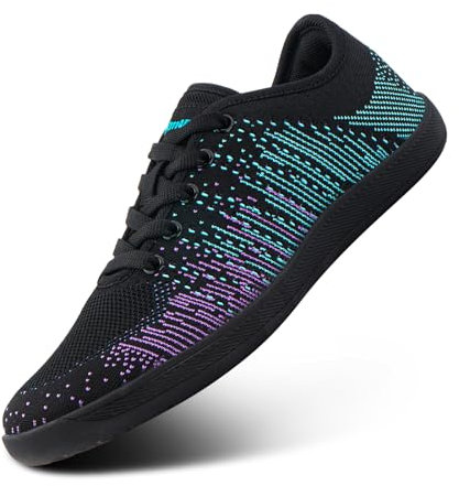 Hitmars Scarpe Ginnastica Donna Running Scarpe da Corsa Barefoot Sportive Scarpe Trail Fitness Scarpe a Piedi Nudi Minimalista Sneakers Viola EU 39