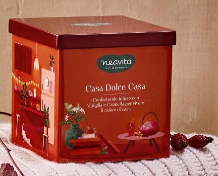 Neavita Square Tin in Metallo con Infuso Casa Dolce Casa 70 g