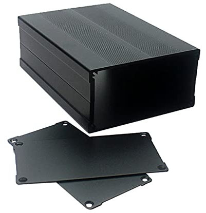 SANRLO Extruded Project Enclosure Metal Electric Box Aluminum Power Amplifier Chassis 5.91x4.13x2.17in(LxWxH)