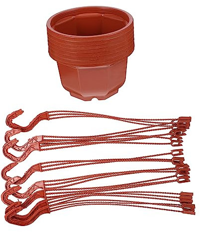 VINTORKY 8stücke Hängende Kunststoff Blumentöpfe Für Garten Balkon Grün Pflanzen Lagerung Töpfe Simple Stilvolle Dekoration Für Wohnzimmer Büro