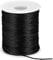 Filo di nylon per bracciali, 1,5 mm x 100 m, filo di perle nero, filo cerato, filo per perline per infilare, collane, gioielli fai da te