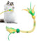 Juego de 4 juguetes para mascar juguete para gatos con palos de mascar limpieza de dientes, cuerda de mascar para gatos, cuerda de juguete interactiva