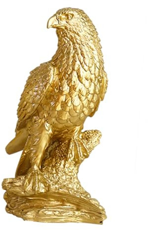 Alipis Leichte Luxus-adlerdekoration Wasserspeier Frösche Ornamente Frosch Große Gartendekorationen Kaninchen Hase Vintage-Adler-Ornamente Lustige Gartenzwerge Gans Golden Harz