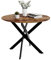 GOLDFAN Table en Bois Salle à Manger, Table Ronde de Cuisine pour 4 Personnes 80 cm