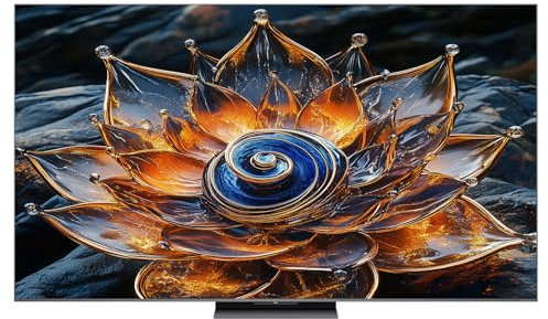 TCL 85Q8C 85-inch QD-Mini LED TV, 4K HDR Premium 5000, ZeroBorder™, TV (Dolby Vision IQ & Atmos, CrystGlow WHVA panel)