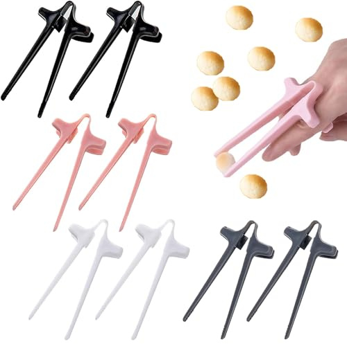 8 Stück Fingerstäbchen für Gamer, Snack Fingerstäbchen, Fingerstäbchen für faule Finger Chopsticks, Essstäbchen Hilfe Gamer Snack, Faule Hilfsstäbchen, Snack Gadgets, Gaming Zubehör