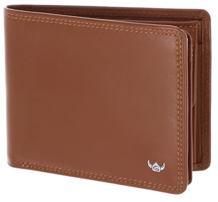 Golden Head Leder Geldbörse Polo RFID Protect Scheintasche 1420 Cognac braun