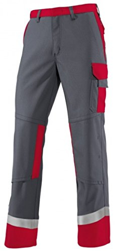 BP 2433-820-5381-54n Arbeitshosen, mit Taschen, 320,00 g/m² , dunkelgrau/rot, 54n