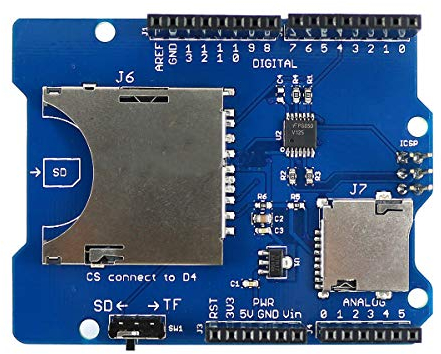 HiLetgo Carte SD Micro SD Carte TF Blindage pour Arduino UNO R3 Mega 2560 Raspberry Pi Robort
