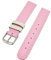 Uhrenarmband Kinder Kalbleder Hellpink mit Beiger Naht 14mm Dornschließe