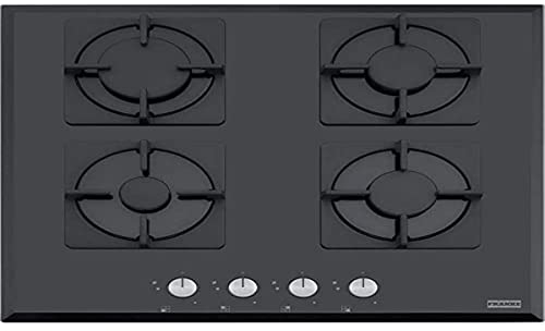 Franke FHNS 604 4G BK C Einbau-Gasherd schwarz - Platte (integriert, Gasherd, Glas, schwarz, 1000 W, 1750 W)