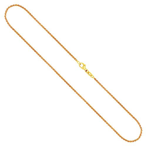 EDELIND Goldkette, Zopfkette Gelbgold 333 / 8K, Länge 90 cm, Breite 1.7 mm, Gewicht ca. 8.2 g., NEU