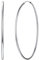 ChicSilver Grande Creoles Femme en Argent 925 Boucles d'Oreilles Grosse Anneaux Créole 70MM Clou d'Oreilles Doré Bijou Cadeau Fille