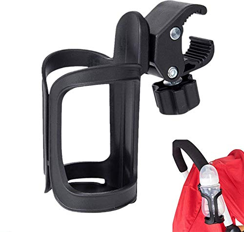 Cyleibe Stroller Cup Holder, Universal Baby Bottle Pram Organiser Adjustable Pushchair Cup Holder Drink Coffee Cup Holder for Baby Accessories, Baby Buggy