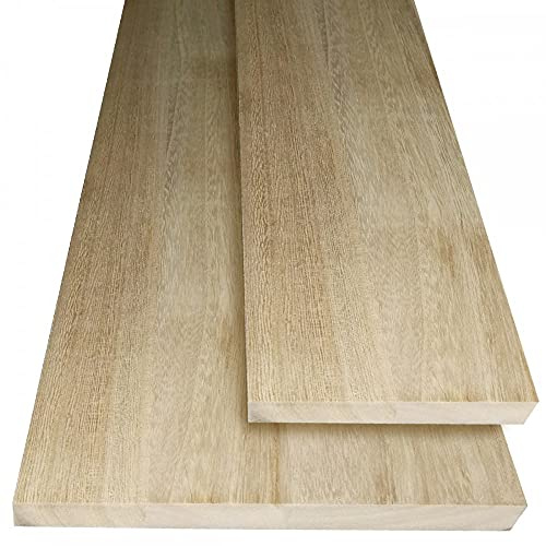 Assi in legno Lamellare light wood levigato ultraleggero e resistente, misura 100x20x2 cm di spessore