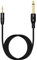 RIIEYOCA Cavo TS da 1/8 a 1/4, placcato in oro Cavo audio mono maschio da 3,5 mm a maschio mono da 6,35 mm per amplificatore, altoparlante, chitarra (2 m/6,56 piedi)