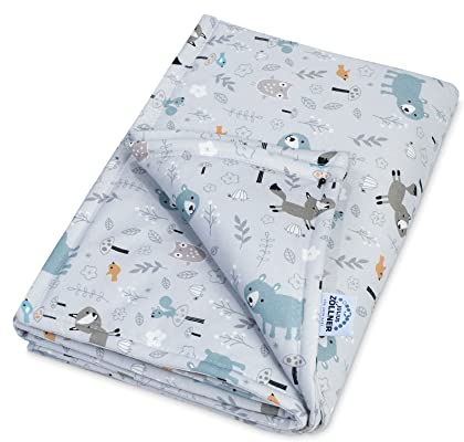 Julius Zöllner Jersey Decke ungefüttert aus 100% Baumwoll-Jersey | Gr. 70x100 cm | Made in Germany | OEKO-TEX® STANDARD 100 | Smart Friends