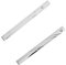 Pince à Cravate, Pince à Cravate pour Homme, Tie Broche Clip, Pinces à Cravate Slim, Epingle Pinces a Cravate, Convient pour Une Variété d'occasions, Argent (2 Pièces)