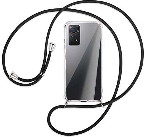 mtb more energy® Handykette kompatibel mit Xiaomi Redmi Note 11 Pro 4G, 5G (6.67'') - schwarz - Smartphone Hülle zum Umhängen - Anti Shock Full TPU Case