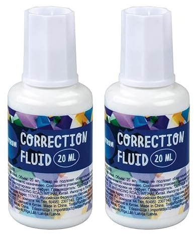 JMS® 20 ml Correction Fluid Bottle - Pack of 2