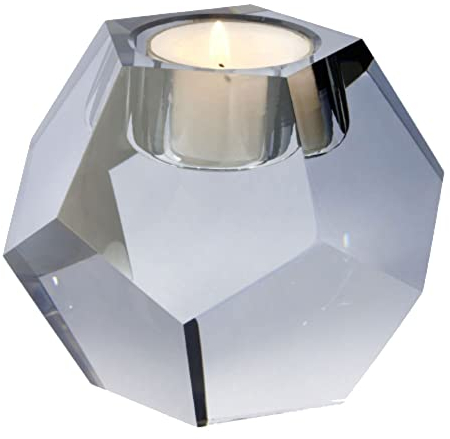 Pentaki Teelichthalter Obsidian H 8,4 cm