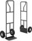 COSTWAY Sackkarre mit P-Griff, belastbar bis 300 kg, Metall Stapelkarre Schwerlast, Transportkarre mit großen Rädern & klappbarer Ladefläche, Transportwagen Handkarre (Modell 2, Schwarz)
