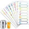 Baby Bottle Labels for Daycare, 128PCS Waterproof Name Stickers for Kids Stuff School Supplies, Self Laminating, Dishwasher Safe, Preschool Toddler Name Tags for Sippy Cup Water Bottle