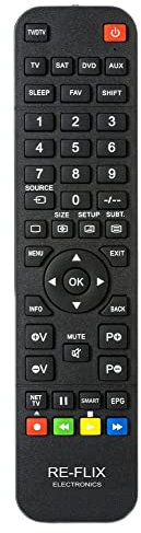 Re-Flix Superior Light - Telecomando 4 in 1, adatto per VCR Sony RMT-TX100D