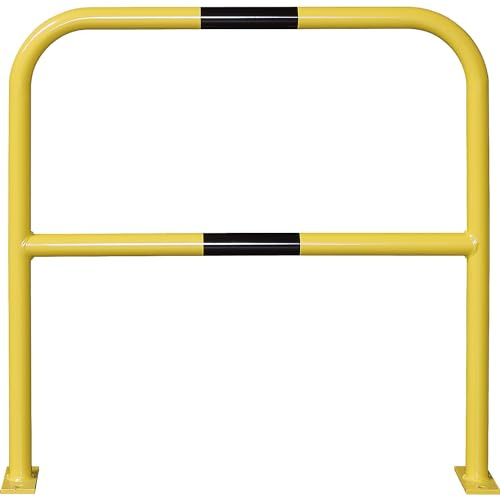 Moravia | Absperrbügel | Stahl | verkehrsgelb RAL 1023 | Breite 1000 mm | Stahl, Ø 48 mm, zum Aufdübeln, Breite 1000 mm, kunststoffbeschichtet